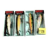 Lot: 4 New Rapala Lures in boxes