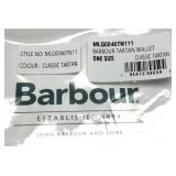 Barbour Tartan wallet in box