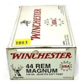 Box of .44 REM Mag. 240-grain SP Winchester