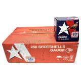 250 Rounds of 20 Ga. 2.75" No. 5 Pheasant loads,
