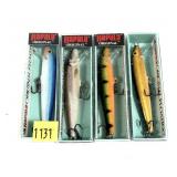Lot: 4 New Rapala Lures in boxes