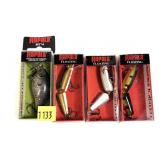 Lot: 4 New Rapala Lures in boxes