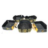 Lot: 5 Bass Pro Shop plastic tackle case carriers