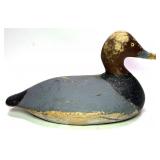 Wally Bishop Redhead Drake Wooden carved duck