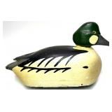Mallard Drake wooden carved duck decoy