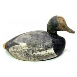 Ken Harris wooden carved duck decoy, some damage