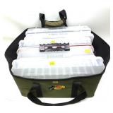 Lot, Bass Pro Shops carry bag with 5 empty