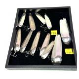 Lot, 9 Sutton Co., Naples NY spoons, new, with 3