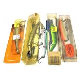 Lot, 5 assorted lures in packages