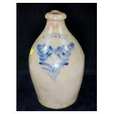Campbell, Pen Yan stoneware jug with with cobalt