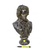 Beethoven bust, 18" H