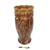 Majolica type umbrella stand, 20" H, small chips
