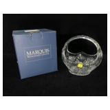 Waterford crystal marquis basket, 8" H with