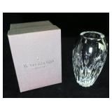 Waterford Society crystal vase, 4 1/2" H with box