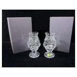 2- Waterford crystal 2-piece Penrose hurricane