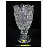 Waterford Society crystal Sinclair vase, 13" H