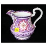 Lustre pitcher, 5 3/4" H