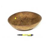Burl bowl, 15" Diam