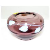 Amethyst Art Glass bowl/vase by Rochester Folk