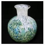 Art Glass vase signed Willsea & O