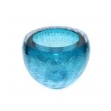 Art Glass bowl signed Leon Applebaum, 6 1/4" H,