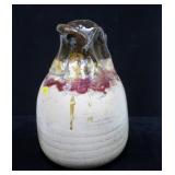 Ceramic vase, style of Nancy Jurs, 14" H