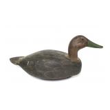 Vintage wooden carved duck decoy