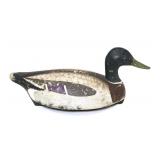 Vintage wooden carved duck decoy