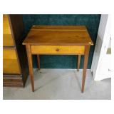 Federal cherry and tiger maple one-drawer