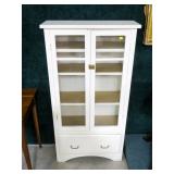 Painted cupboard, 27 1/2" W x 10" D x 52" H