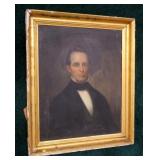 Oil on board, portrait of a man, 30" x 25" with