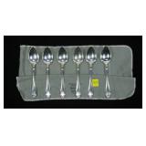6- Sterling Smith Patterson teaspoons