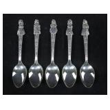 Lot, 5 Barton silverplate spoons "Dionne