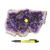 Amethyst quartz crystal geode, weight 6 lbs.
