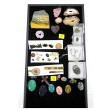 Large lot small pieces polished agate and