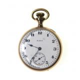 Elgin 15-jewel 3/0 size, 14K Gr 25 year easel
