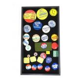 Lot, pinbacks, some are political