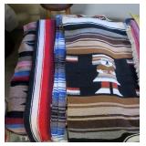 Lot, 6 Mexican Indian blankets