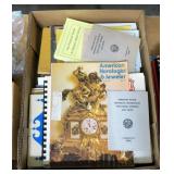 Lot, horological books, pamphlets and catalogs