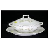 Austrian "Carlsbad" tureen with lid and underplate