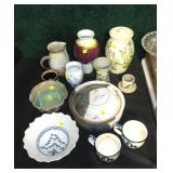 Large lot of art pottery, 12 pcs.