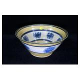 Pottery mixing bowl, 12" Diam, signed on bottom