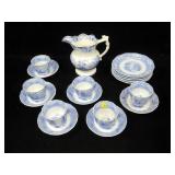 Lot, ironstone by Walker, "Kan-Su" pitcher,