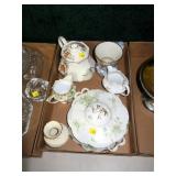 Lot, china and Saddler teapot, Haviland covered