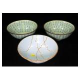 Lot, 3-8 1/2" oriental bowls