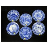 Lot, 6 Wedgwood plates: Fairbanks Homestead;