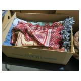 Lot, rag rugs, textiles, fabric
