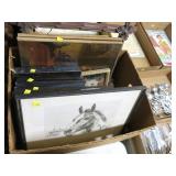 Lot, frames, some prints