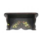 Hand painted wall shelf