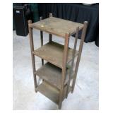 Mission oak style 4-shelf unit,